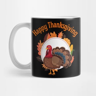 Happy Thanksgiving - retro thanksgiving day Mug